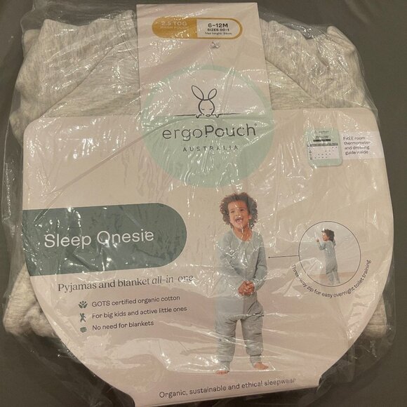 organic cotton sleep onesie - Picture 6 of 7